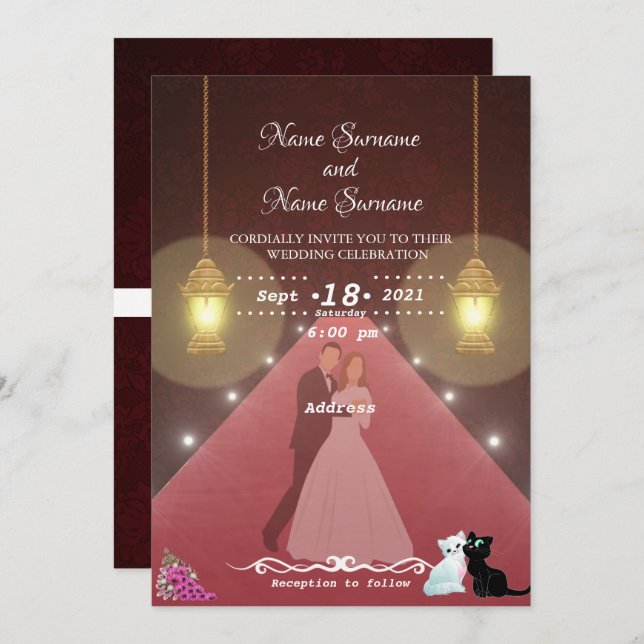 Lamps Invitation (Front/Back)