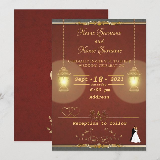 Lamps Invitation (Front/Back)