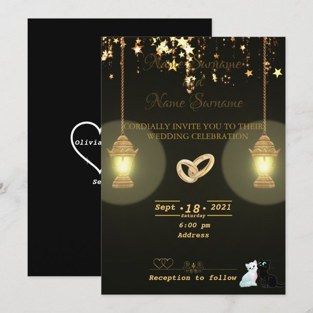 Lamps Invitation (Front/Back)