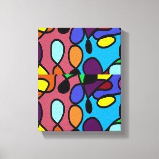 Lamps of xmas land canvas print