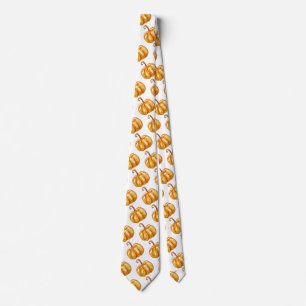 Lamtern, Yellow Pumpkin  Neck Tie