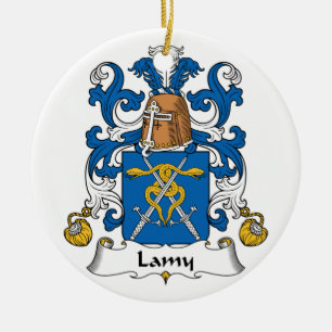 Lamy Family Crest Ceramic Tree Decoration