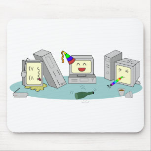 Lan Party Computer Gaming Geeky Mouse Pad
