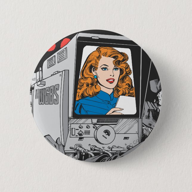Lana Lang on Camera 6 Cm Round Badge (Front)