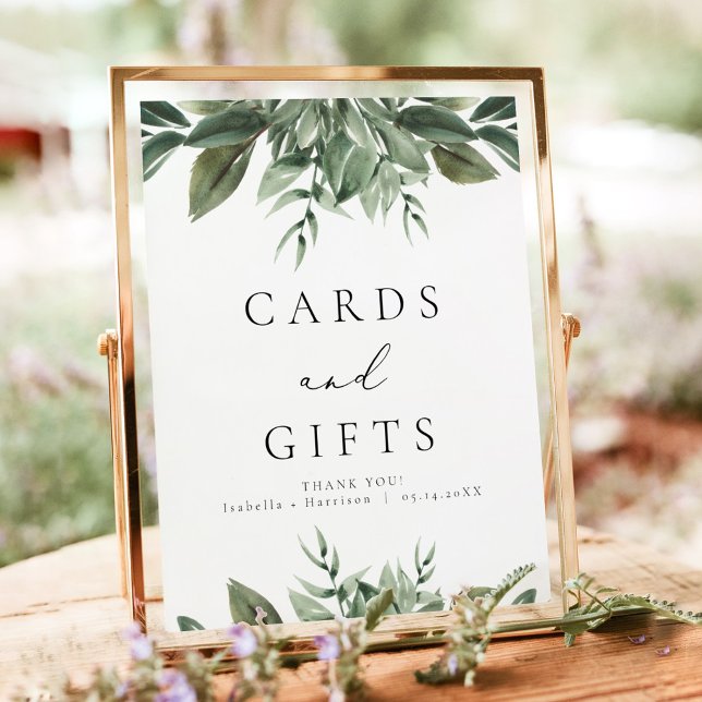 LANA Modern Boho Greenery Cards and Gifts Sign (Creator Uploaded)