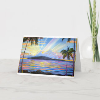 Lanai Sunset Card