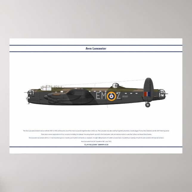 Lancaster BI 207 Squadron Poster (Front)