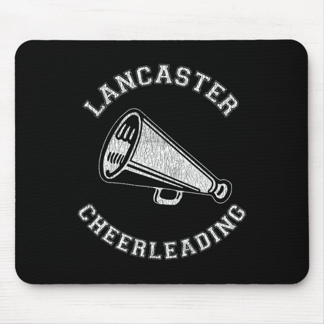 Lancaster Cheer Distressed Retro 90's Cheerleader  Mouse Pad (Front)