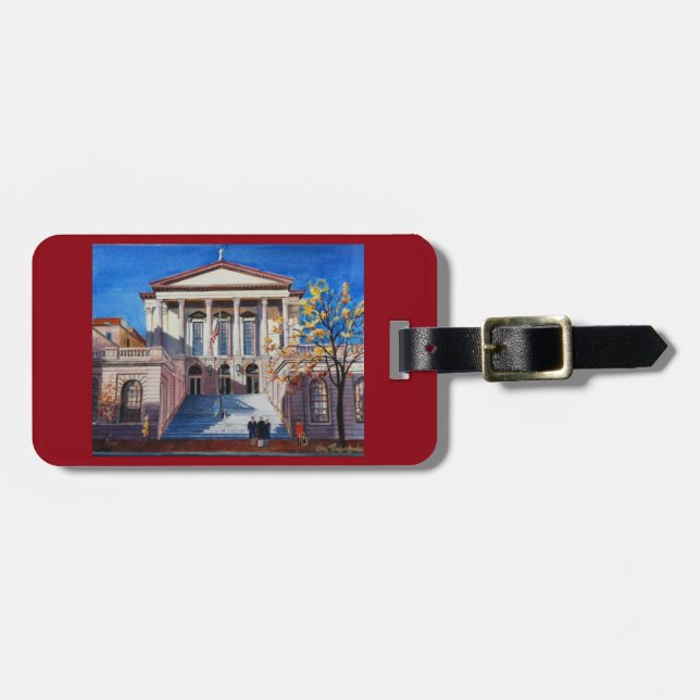Lancaster County Courthouse luggage tag (Front Horizontal)