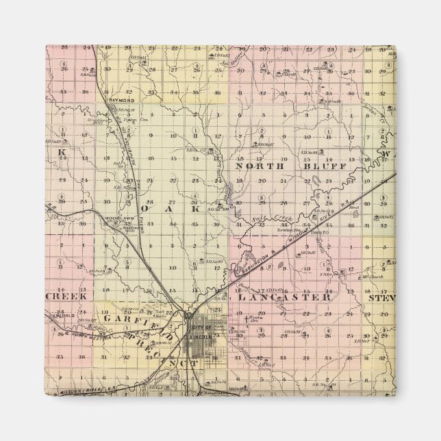 Lancaster County, Nebraska Magnet (Front)