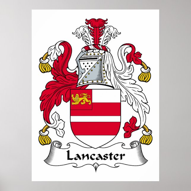 Lancaster Family Crest Poster (Front)