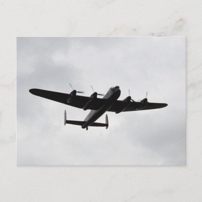 Lancaster Heavy Bomber Postcard (Front)