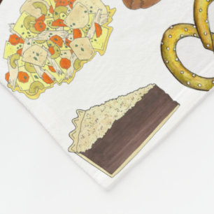 Lancaster, PA Pennsylvania Dutch Amish Foods Fleece Blanket