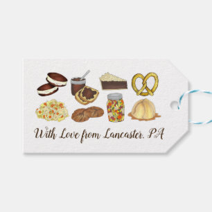 Lancaster, PA Pennsylvania Dutch Amish Foods Gift Tags