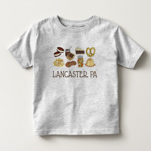 Lancaster, PA Pennsylvania Dutch Amish Foods Toddler T-Shirt (Front)