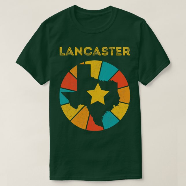 Lancaster Texas Vintage Distressed Souvenir 1 T-Shirt (Design Front)