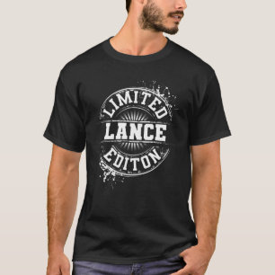 LANCE Limited Edition Funny Personalised Name Joke T-Shirt
