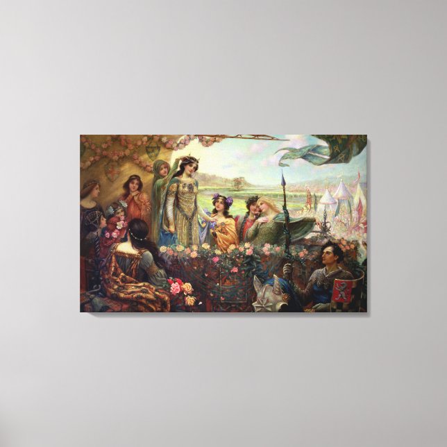 Lancelot and Guinevere Canvas Print (Front)