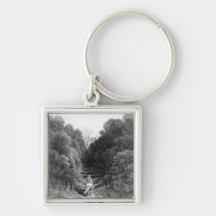 Lancelot approaches the Castle at Astolat Key Ring