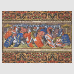 Lancelot of the Lake in the Tournament of Camelot  Tissue Paper