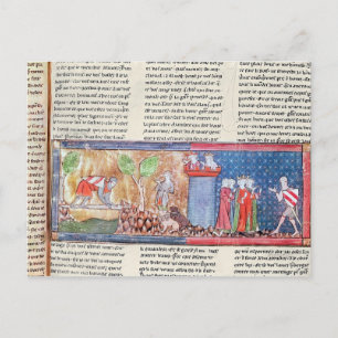 Lancelot proves his love postcard