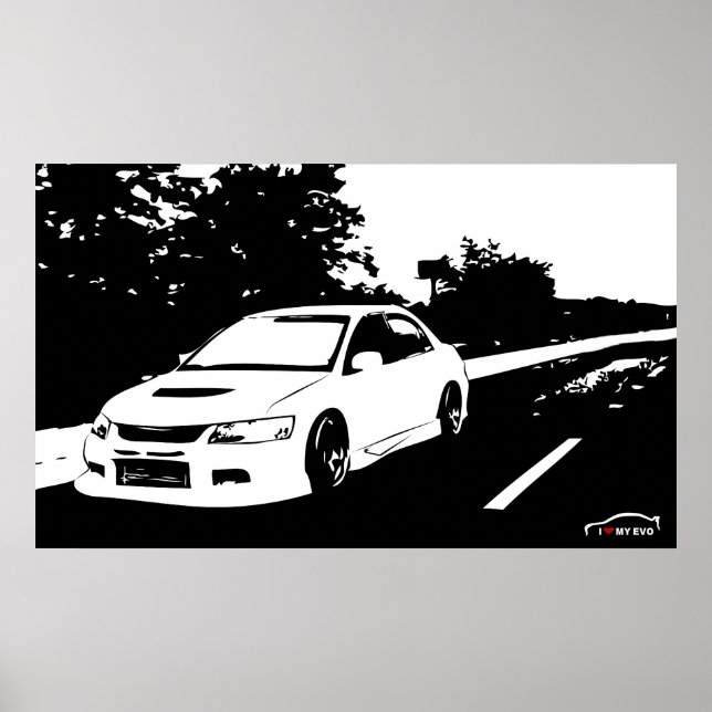 Lancer EVO 9 Poster (Front)