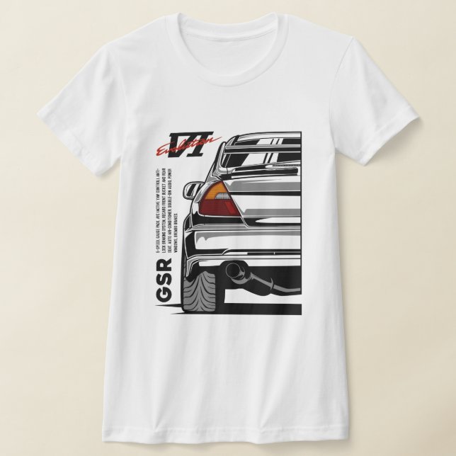 Lancer Evolution VI GSR T-Shirt (Laydown)