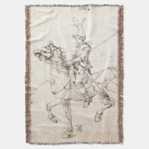 Lancer on Horseback by Albrecht Durer Throw Blanket