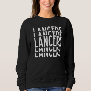 Lancers School Sports Team Mascot Town Go College Sweatshirt