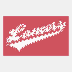 Lancers Script Rectangular Sticker
