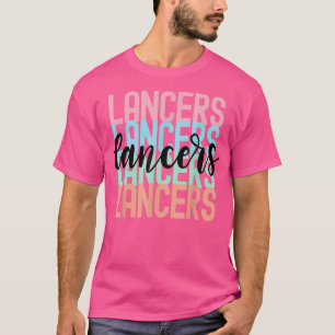 Lancers Team Mascot School Spirit Game Night  T-Shirt
