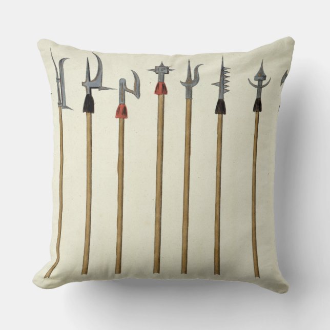 Lances, spears, halberds and partisanes, plate fro cushion (Front)