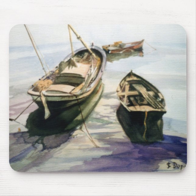 Lanchas de pesca/Fishing boats Mouse Pad (Front)
