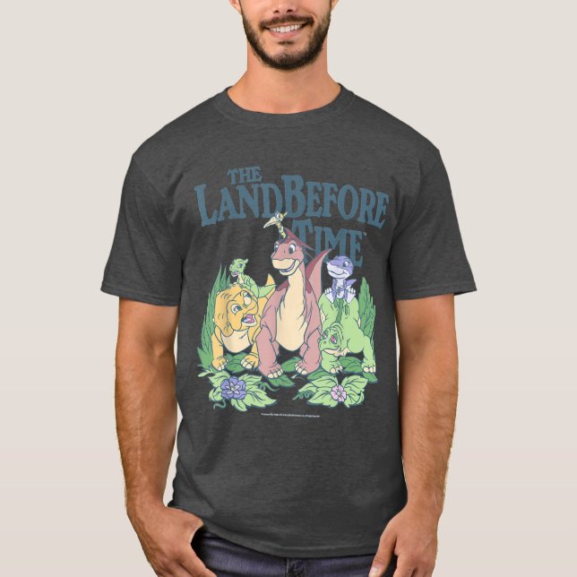 Land Beforeime Pastel Dinosaur Friends retro T-Shirt (Front)