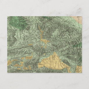 Land Classification Map of California Postcard