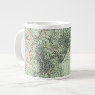 Land Classification Map of Central New Mexico Large Coffee Mug
