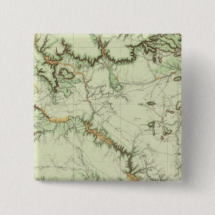 Land Classification Map of New Mexico 15 Cm Square Badge