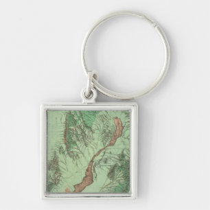 Land Classification Map of Southwestern New Mexico Key Ring