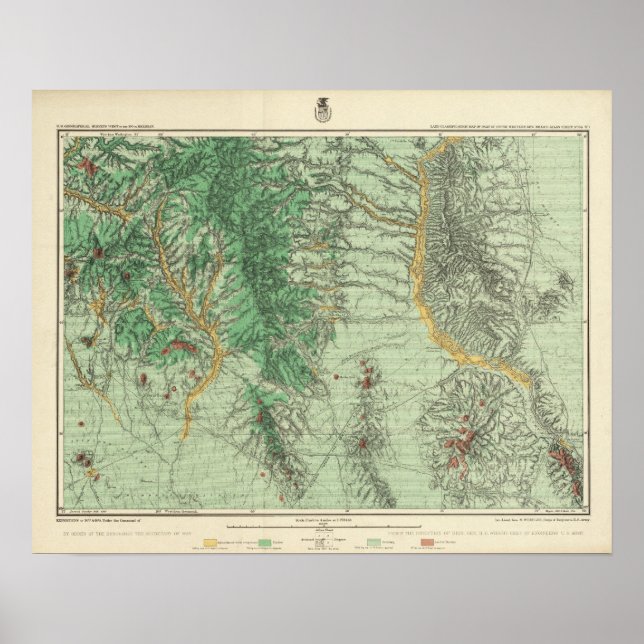 Land Classification Map of Southwestern New Mexico Poster (Front)
