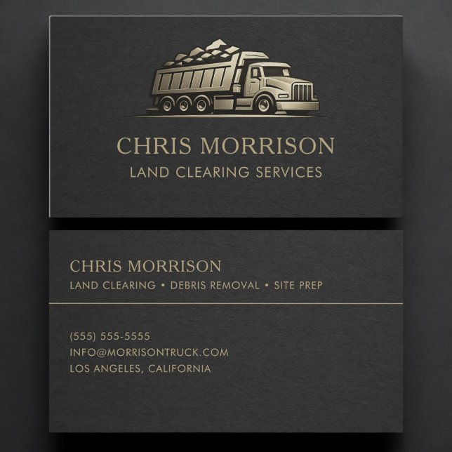Land Clearing Services Professional Business Card (Creator Uploaded)