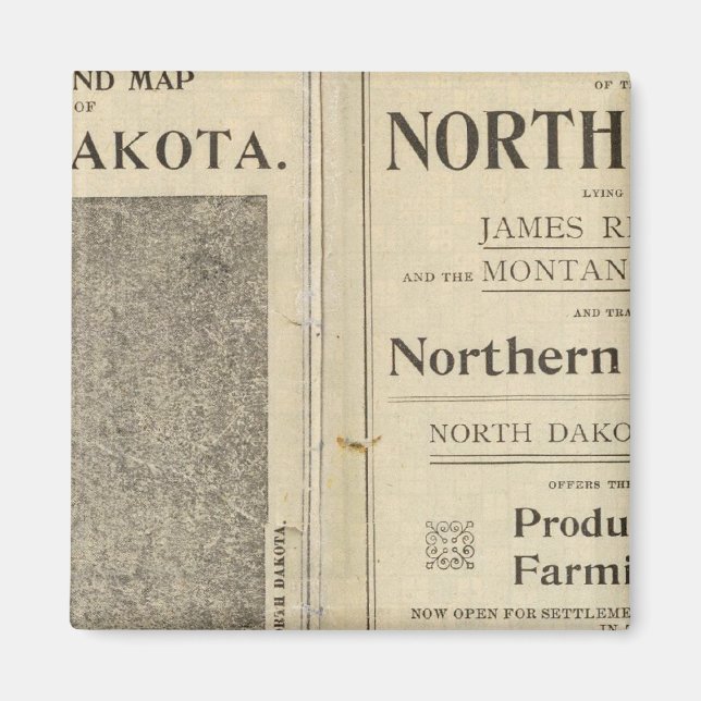 Land Grant of North Dakota Magnet (Front)