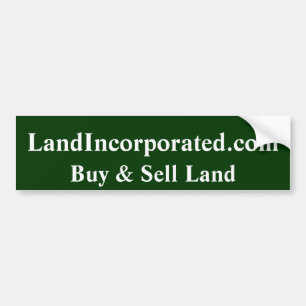 Land Incorporated Bumper Sticker
