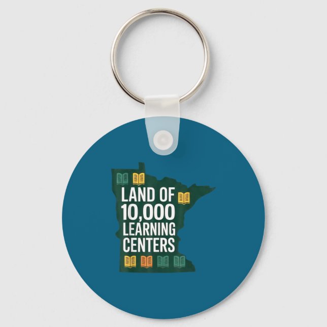 Land Of 10,000 Learing Centers Quality Learning Fu Key Ring (Front)