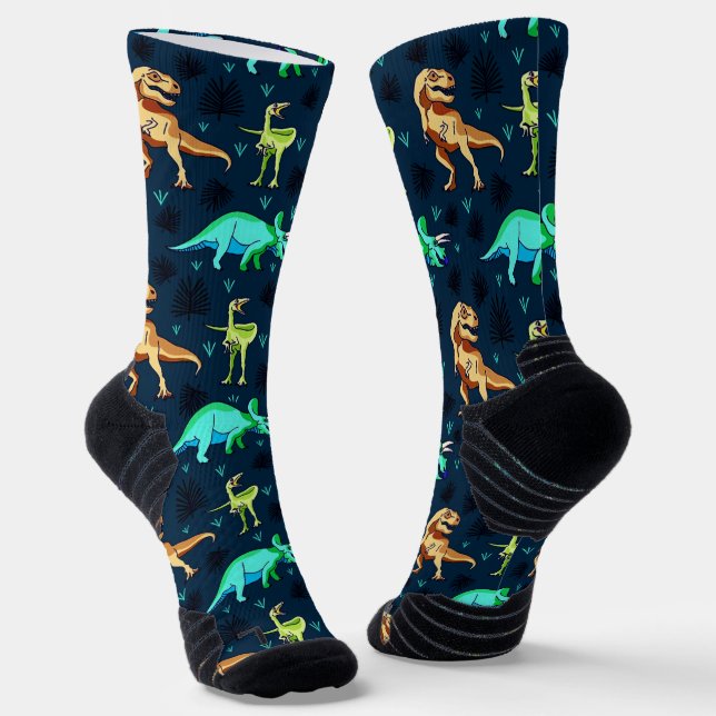 Land Of Dinosaurs Socks (Angled)