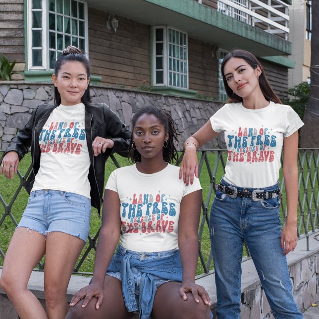 Land Of Free Because of The Brave T-Shirt (Creator Uploaded)