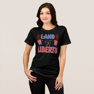 Land of Liberty T-Shirt – Patriotic Women’s Shirt 