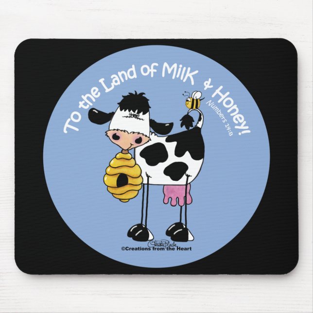 Land of Milk & Honey Mouse Pad (Front)