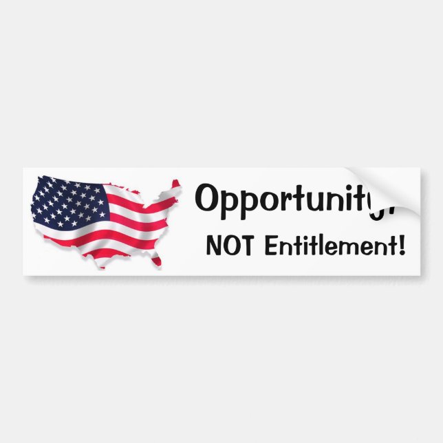 Land of Opportunity Bumper Sticker (Front)