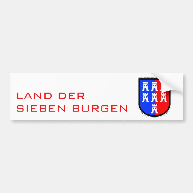 Land of seven treasures bumper sticker (Front)