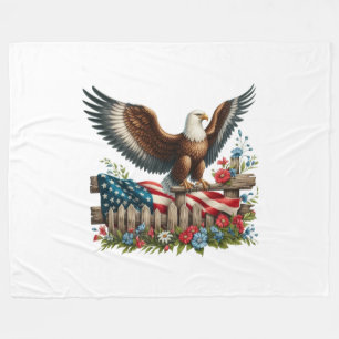 Land of the Free, 250 Years of Freedom Fleece Blanket